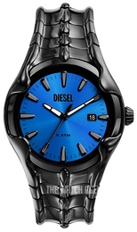 Diesel Double Down 44 Three-Hand Black Silicone Watch - DZ1437 - Watch  Station