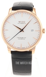 Mido Baroncelli Silver colored/Leather Ø40 mm M027.408.36.031.00