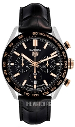 TAG Heuer Carrera Black/Leather Ø44 mm CBN2A5A.FC6481