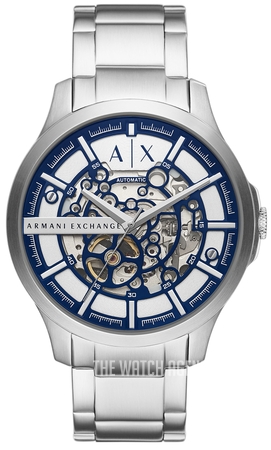 armani exchange skeleton watch