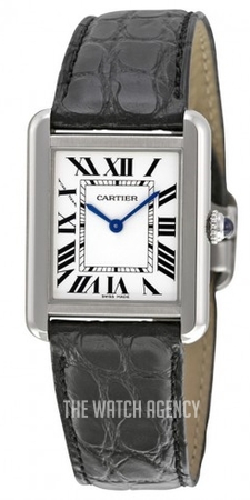 Cartier Tank Solo Ladies W5200005 24mm x 31mm TWF SS White Dial Swiss  Quartz - cchenwatch