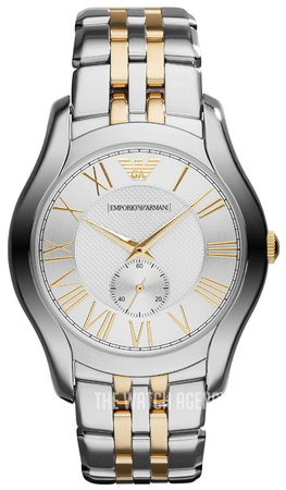 emporio armani watch gold and silver