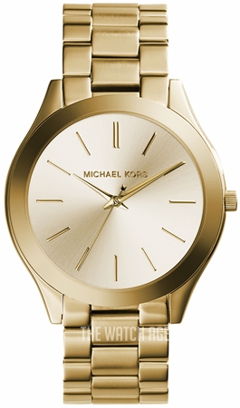 yellow gold michael kors watch