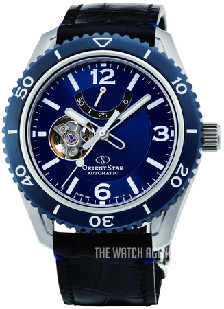 orient star blue dial