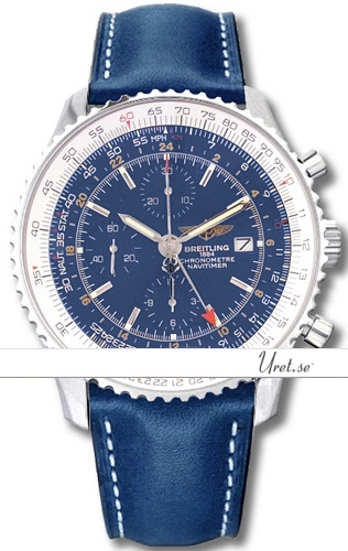 breitling navitimer world blue dial