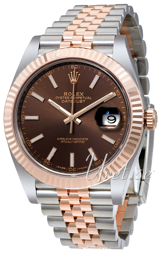 rolex datejust 41 brown