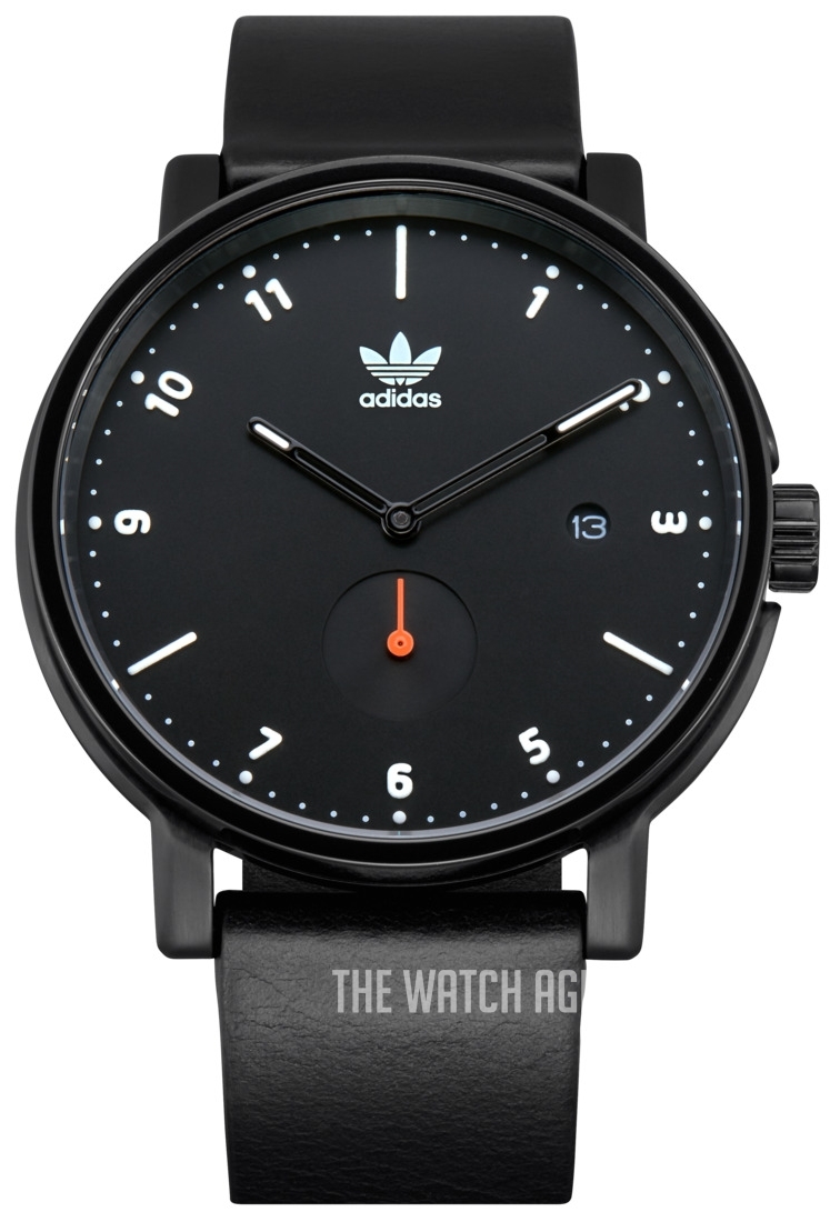 adidas Black Eco-Leather Strap Watch 'Black' AOFH225142I