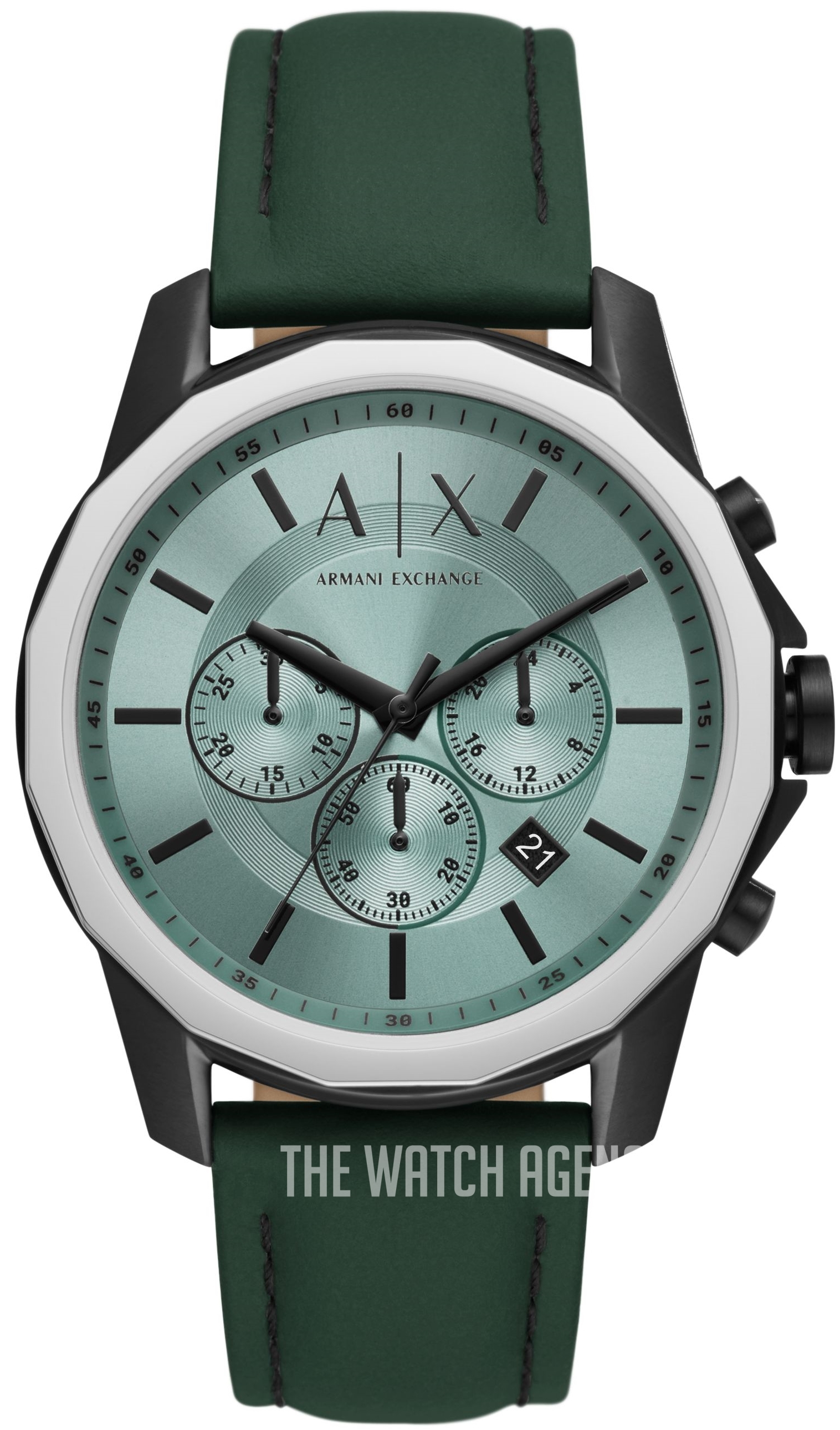Banks Green/Leather Ø44 mm ref. AX1725
