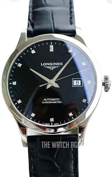 Longines record black hotsell