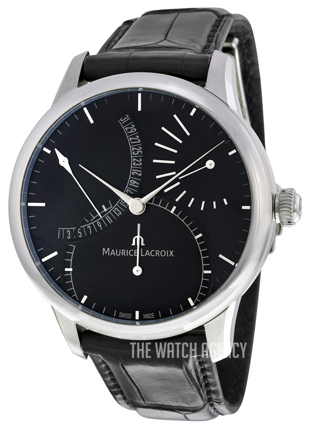 Masterpiece Black Leather 43 mm ref. MP6508 SS001 330 1