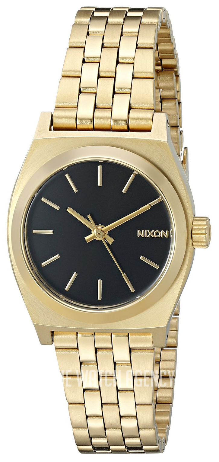 Nixon time teller black and gold best sale