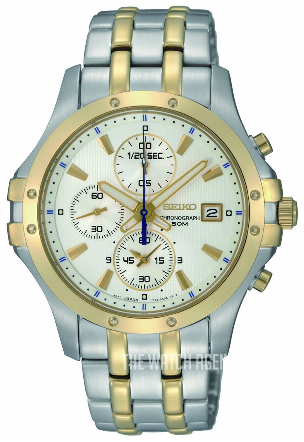 Seiko chronograph 2024 50m gold