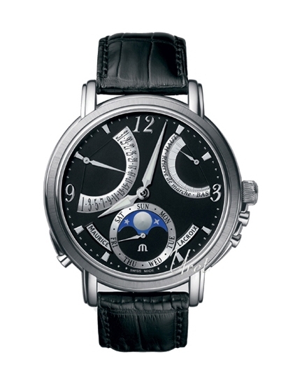 Masterpiece Lune Retrograde Black Leather 43 mm ref. MP7078 SS001 320