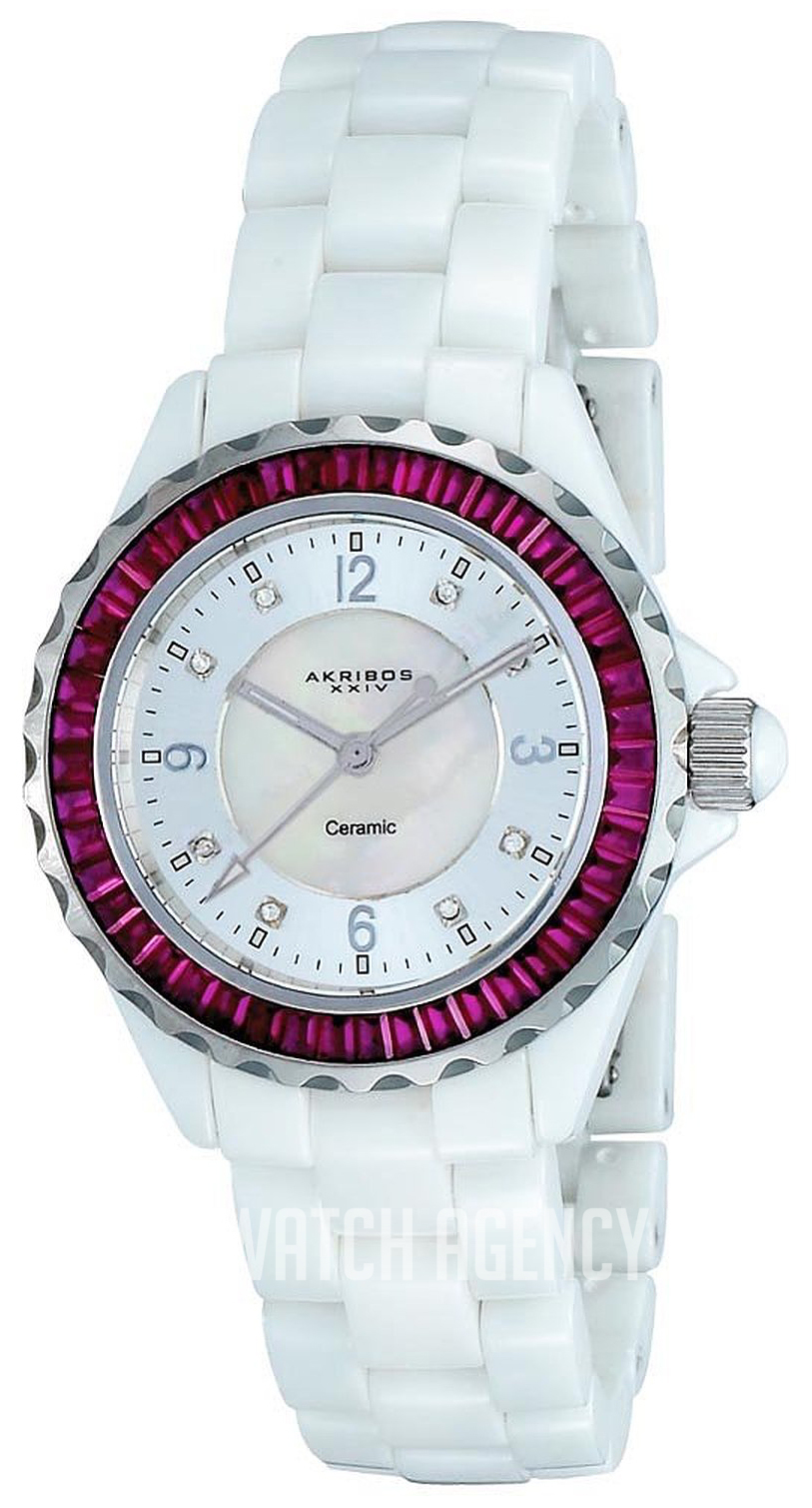 AK498PK Akribos XXIV Ceramic | TheWatchAgency.com