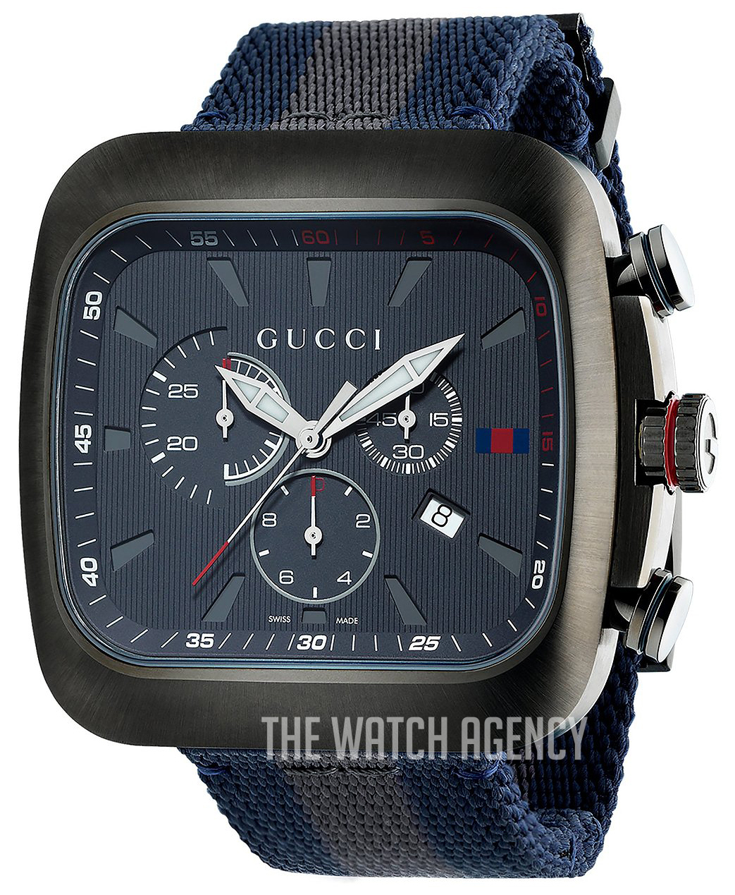 【美品】定価15万 GUCCI クーペ クロノグラフ YA131203 YA131203 Gucci Gucci Coupé | TheWatchAgency.com