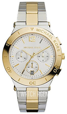 Michael Kors Wyatt Two-Tone Stainless Steel Chronograph Watch, model MK5934 Michael Kors MK5934 Wyatt Silver Dial Two Tone Stainless  main image 4